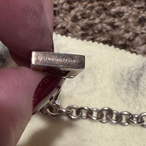 Auth Tiffany & Co. Rare Silver Initial Letter 'C' Lock Bracelet
